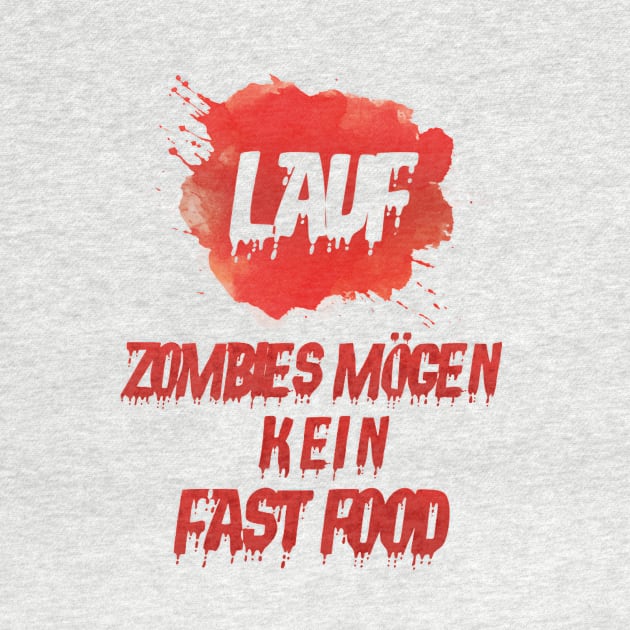 Zombies Halloween Lauf Zombie Spruch by Jonas Design